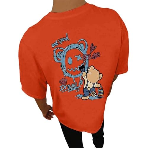 Image of T-Shirts Men's Shirt Short Sleeve Men's Back Print T Shirts For Men Summer Shirt Short Sleeve T Shirts Fashion Motif Clothing Retro Casual Shirt Boys Tee Crew Neck Large Sizes T Shirt Lightweight Tops