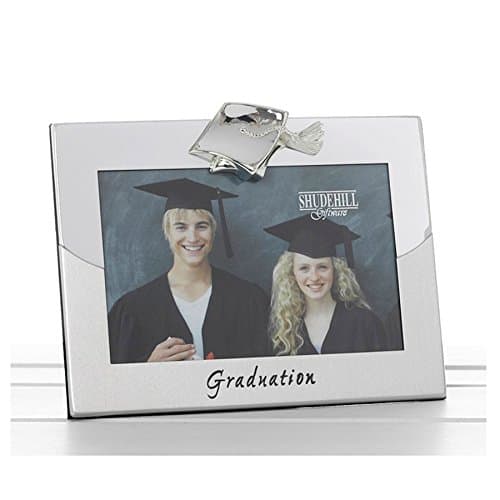 Image of Shudehill Giftware Satin Silver Graduation Two Tone 4x6 Photo Frame Gift
