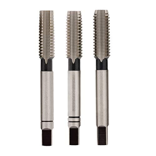 Image of UK Drills High Speed Steel Hand Taps - HSS Twist Drill Bits - Set of 2, Made of Steel drill, Stainless Steel, Cast Iron - M20 x 2.5mm 1st,2nd,3rd Cut