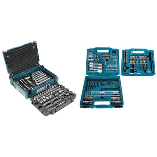 Image of Makita E-08713 120 Piece Maintenance Set Supplied in a Makpac Case & E-06270 212 Piece Drill and Screwbit Set