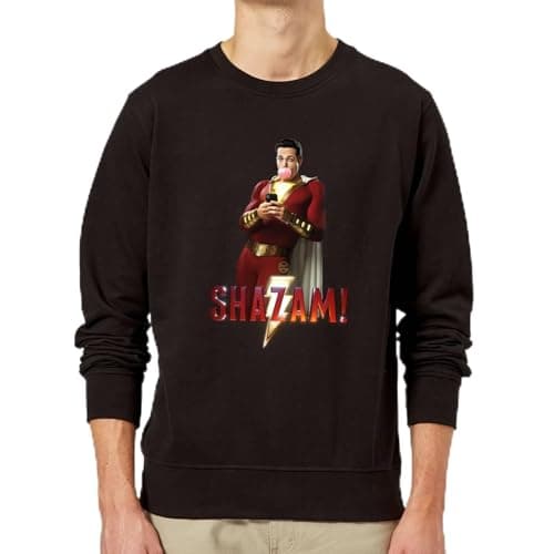 Image of Zavvi Shazam Bubble Gum Sweatshirt - Black XXL