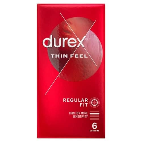 Image of Durex Thin Feel Condoms Enhanced Sensitivity Regular Fit 6s