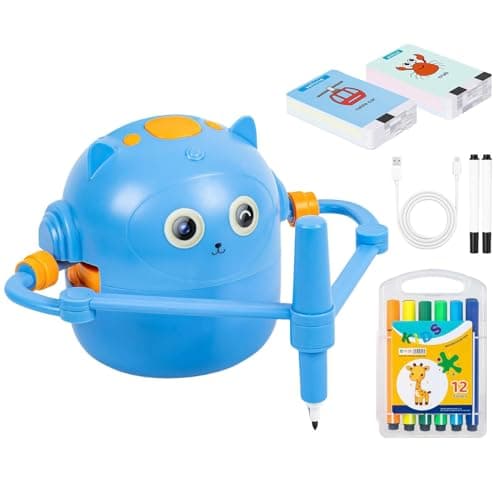 Image of Educational Sketcher - Drawing Robot for Kids with 100 Cards, Smart Interactive Educational Drawing Machine, Montessorl Painting Learning Toy | for 3 4 5 6 7 8 Years Boys Girls Birthday