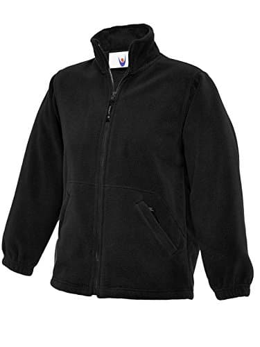 Image of UC603 - Black - 7/8 yrs - 300GSM Childrens Full Zip Micro Fleece Jacket