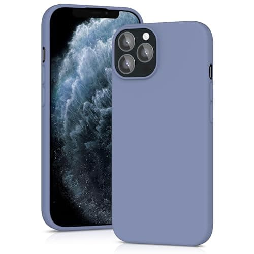 Image of YATWIN Silicone Case for iPhone 11 Pro Max, Soft-Touch, Shockproof, DustProof, Antiskid Full Body Armour Phone Cover for Apple iPhone 11 Pro Max - Lavender Grey