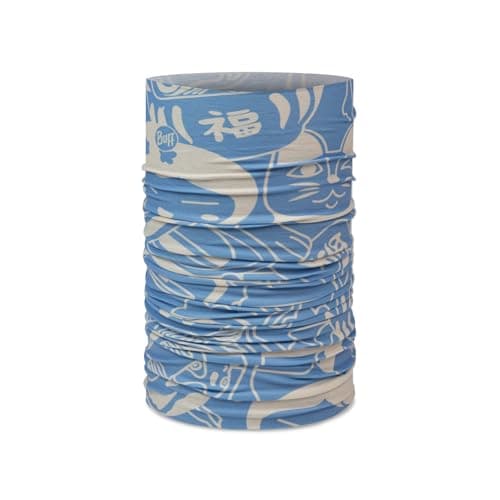 Image of Buff®| Original EcoStretch Neckwarmer Man Woman Adult, Scarf, Tubular, Multifunctional, Neck and Head, Running, Walking, Trekking, Sustainable, Lightweight, One Size, Blue