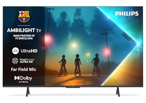 Image of Philips Ambilight 43PUS8200 4K LED Smart TV - 43 Inch Display with Pixel Precise, Ultra HD, Titan OS Platform and Dolby Atmos Sound, Works with Alexa and Google Voice Assistant