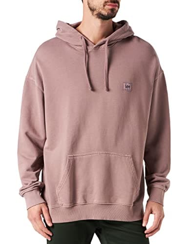Image of Lee Men's CORE Loose Hoodie Hooded Sweatshirt, Purple Storm, Small