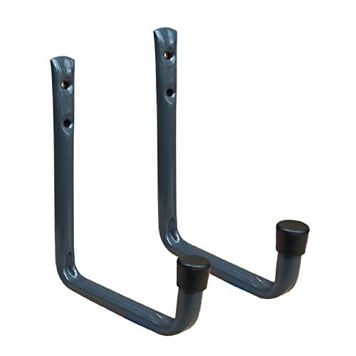 Image of 2 x Wall Mounted 110mm Utility Hooks, Tool Storage, Garage, Sheds & Workshops