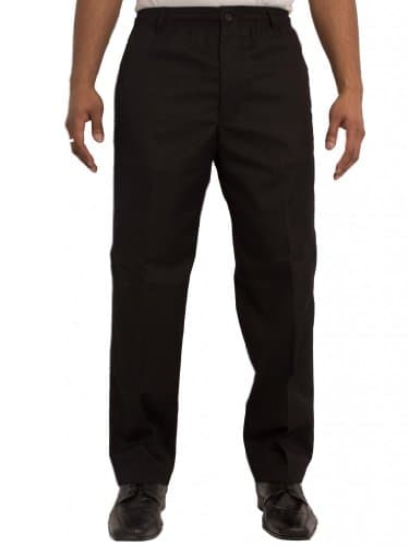Image of Men’s Stylish Carabou Rugby Trousers with Elastic Waistband - Size 42 - 70 - Black - W32