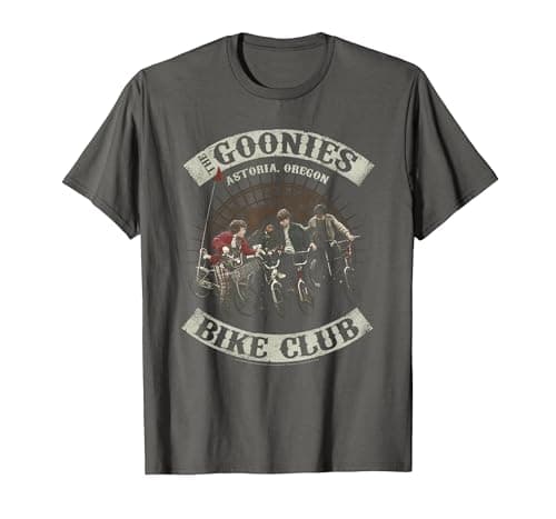 Image of The Goonies Bike Club T-Shirt, Men, Asphalt Grey, X-Large