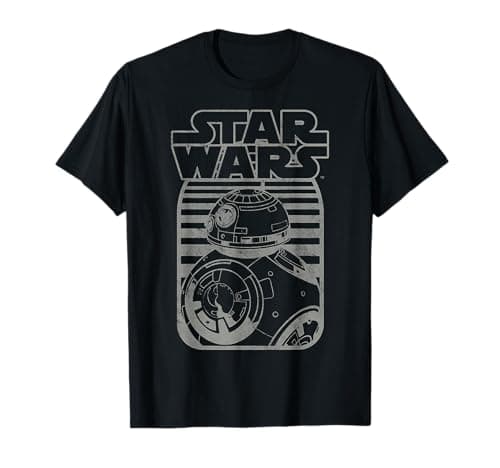 Image of Star Wars BB-8 Episode 7 Black & White T-Shirt