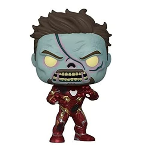 Image of Funko POP! Marvel - What If - Zombie Iron Man - Marvel What If - Collectable Vinyl Figure - Gift Idea - Official Merchandise - Toys for Kids & Adults - TV Fans - Model Figure for Collectors