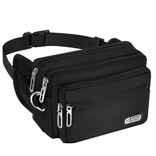 Image of Flintronic Bum Bag, Waist Bags for Men Women, Travel Waist Pack with Adjustable Belt, Waterproof Bumbag for Sports, Running, Hiking, Cycling