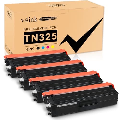 Image of v4ink 4 Pack Compatible Toner Cartridge Brother TN325 Combo Set for Brother Printer HL L8250CDN 4150CDN 4140CN 4570CDWT MFC L8650CDW 9460CDN 9465CDN DCP 9055CDN 9270CDN
