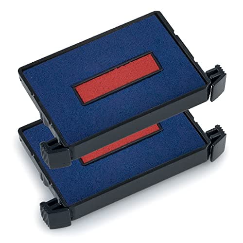Image of Trodat Replacement Ink Pads 6/4750/2 - Pack of 2 - Red/Blue - For The Trodat Printy 4760, 4750, 4750/L and 4755