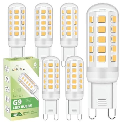 Image of Lumlog G9 Led Bulbs Warm White 6-Pack, 3W 510 Lm 3000 Kelvin G9 Led Light Blubs, Equivalent to 30-40W Halogen, 220-240V No Flicker Non-Dimmable Energy Saving, for Home Lighting Decor [Energy Class C]