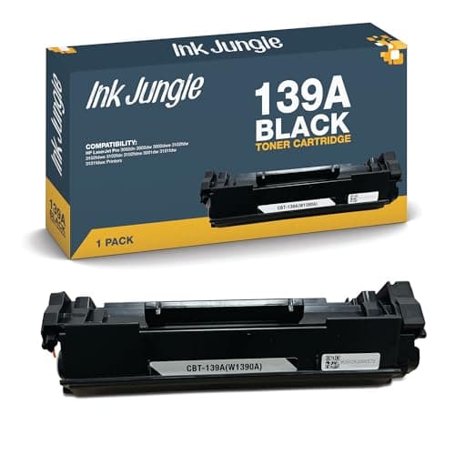 Image of Ink Jungle 139A Black Compatible Toner Cartridge With Chip for HP LaserJet Pro 3002dn 3002dw 3002dwe 3102fdw 3102fdwe 3102fdn 3102fdne 3001dw 3101fdw 3101fdwe Printers