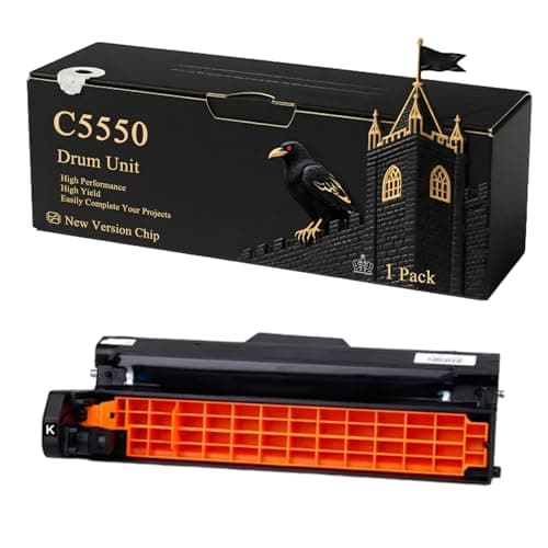 Image of C5550 Drum Unit Compatible for Okidata OKI C5550 MFP C5800 C5800dn C5800n C5900 C5900cdtn C5900dn C5900dtn C5900n Printers, With Chip, 30000 Pages, Vibrant Colours (1 Pack Black)