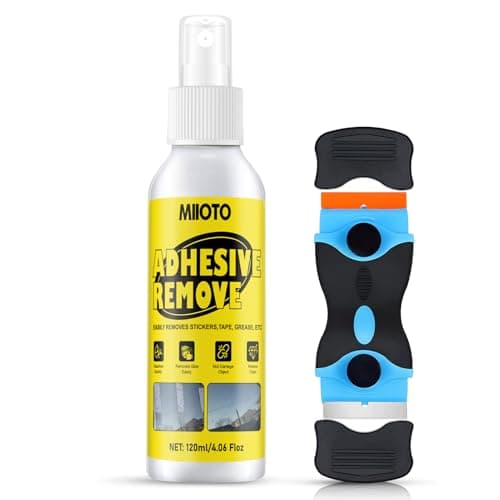 Image of 120ml Sticky Label Remover, Label Remover, Glue Remover, Sticky Stuff Remover with Plastic Scraper Tool, Strong Dissolving Power, For Tape, Sticker Residue