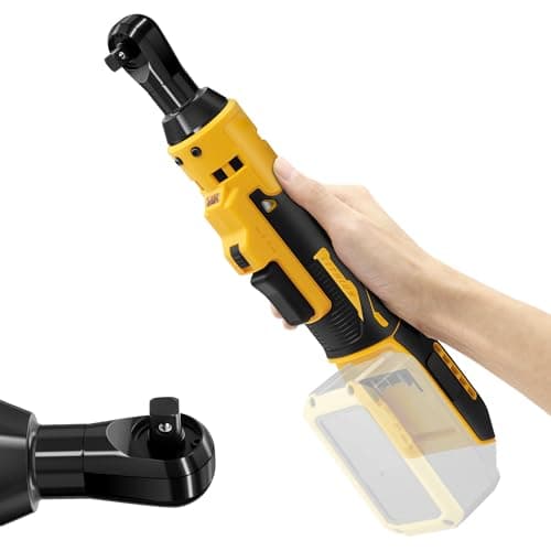 Image of 3/8" Cordless Ratchet Wrench, Electric Ratchet Wrench - Adapted for 18V 20V Series Batteries, Suitable for Bicycle & Car Maintenance (for Dewalt Battery)