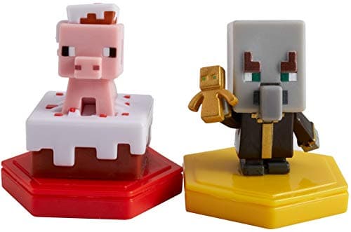 Image of Mattel Minecraft - Boost Mini Figure 2-Pack - Pigging out Pig & Undying Evok