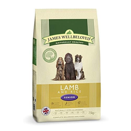 Image of James Wellbeloved Natural Senior Complete Dry Dog Food Biscuits Lamb & Rice 2kg