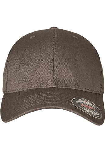 Image of Flexfit Unisex Wooly Combed Baseballkappe, darkgrey/darkgrey, L/XL