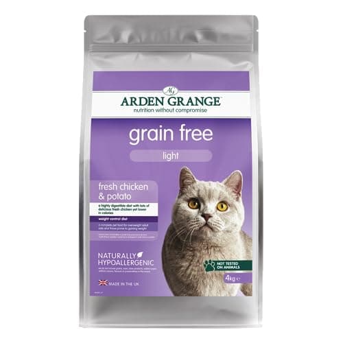 Image of Arden Grange Light Grain Free Dry Cat Food, Fresh Chicken and Potato, 4 kg