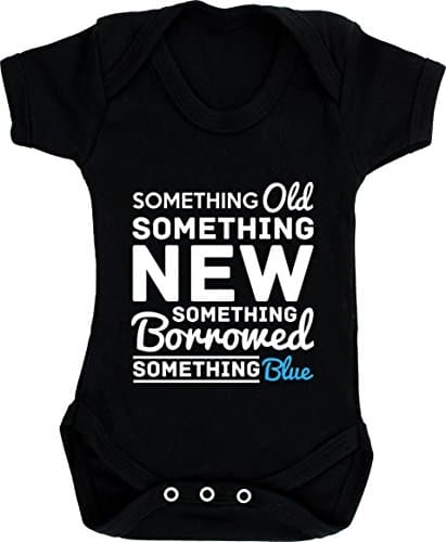 Image of Hippowarehouse Something old something new something borrowed something blue baby vest bodysuit (short sleeve) boys girls