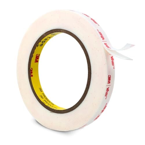 Image of 3M Double Sided Mounting Tape 12.5mm x 4.7m White 4950 1.1mm Thick Heavy Duty Adhesive Waterproof Foam Tape for Car Home Office Deco
