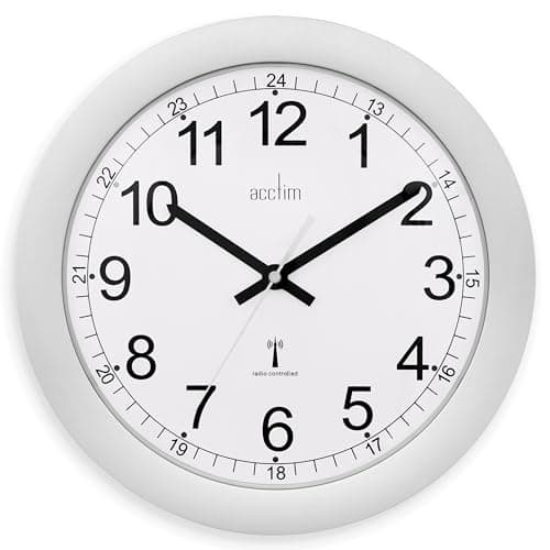 Image of Acctim Formia Radio Controlled Wall Clock 30cm Silver 74417