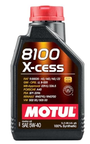 Image of WOL 5W40 Advanced Fully Synthetic Engine Oil Motul-8100 X-cess A3/B4 High Mileage Car Engine Oil 102870 (1 L)