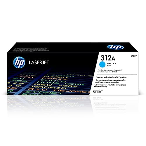 Image of HP CF381A 312A Original LaserJet Toner Cartridge, Cyan, Single Pack
