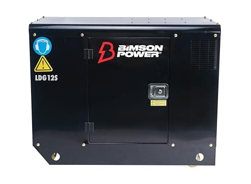Image of Warrior 12.5kVa Diesel Generator – 296cc 3-phase ready Engine, 11,000 Max Watts, Electric Start, 60L tanks with 24-hour run time, Quiet Running at 68 dBA & Soundproof Canopy, AVR for Safe Running