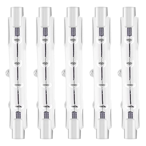 Image of YuZhou 5 PCS 8X 78mm J78 R7s Linear Halogen Floodlight Tungsten 120W Double Ended Floodlight Bulbs Tungsten Halogen Bulb Lamp Dimmable Security Light Bulb Diall Liner Lamps （Energy Class C