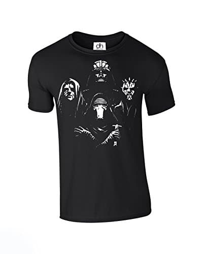 Image of D&H CLOTHING UK Dark Side Star Jedi Vader Darth Inspired Emperors Galaxy T Shirt Unisex Black