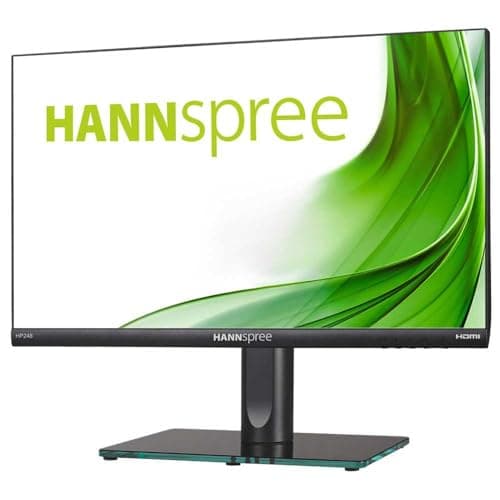 Image of HANNspree HP248PJB 23.8 Inch 1080p Full HD Anti Glare Desktop Monitor with HDMI, DisplayPort and VGA Connectivity - Black