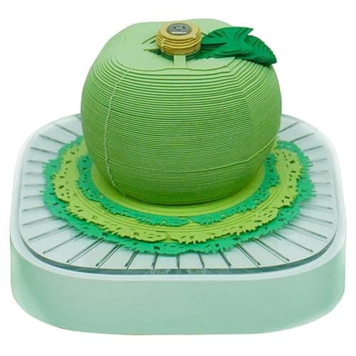 Image of 3D Art Calendar 2026,3D Memo Pad Calendar 2026,Tear-Away 3D Paper Art Notepad with LED Lights,Creative Panoramic Colorful Tree House Paper Sculpture Calander,for Office Home Ornaments