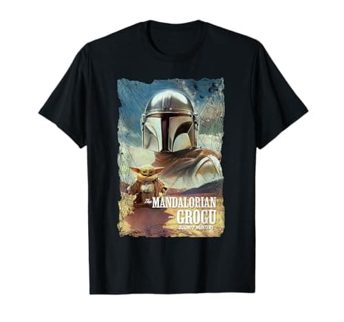 Image of Star Wars The Mandalorian and Grogu Movie Classic Poster Art T-Shirt