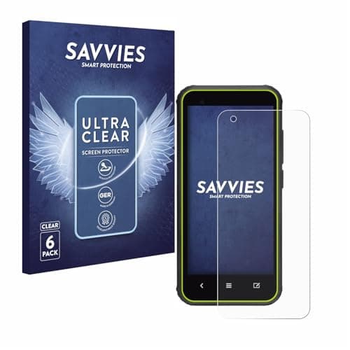 Image of Savvies 6 Pack Screen Protector compatible with SkyCaddie SX400 Protection Film Clear