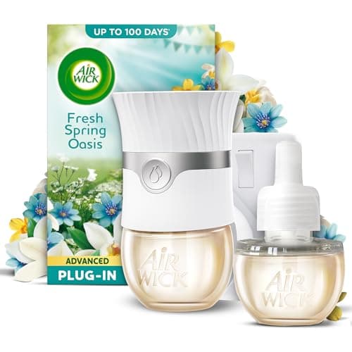 Image of Air Wick Fresh Spring Oasis Advanced Electrical Plug-in Kit 19ml, Lasts for up to 100 Days, Air Freshener