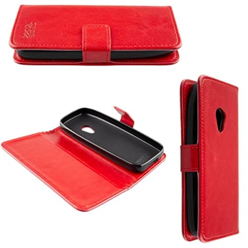 Image of caseroxx Bookstyle-Case for Nokia 6310 (2021), Cover, faux leather, red, Card Slots & Magnetic Closure