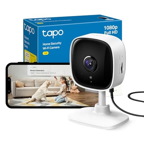 Image of Tapo Mini Smart Security Camera, Indoor CCTV, Works with Alexa&Google Home, No Hub Required, 1080p, 2-Way Audio, Night Vision, SD Storage, Device Sharing (TC60) [Amazon Exclusive]