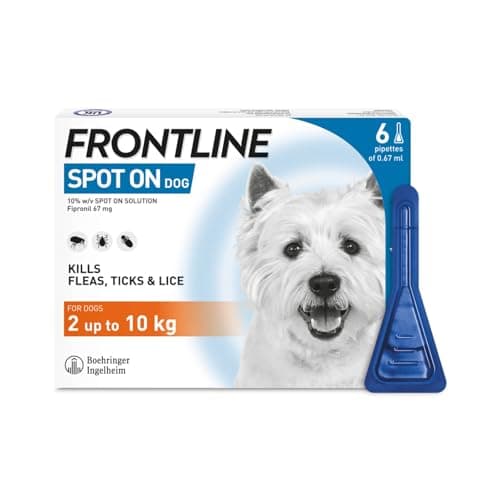 Image of FRONTLINE Spot On Flea & Tick Treatment for Small Dog (2-10kg) 6 Pipettes
