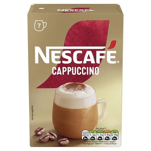Image of NESCAFÉ Cappuccino Instant Coffee 7 x 15.5g Sachets