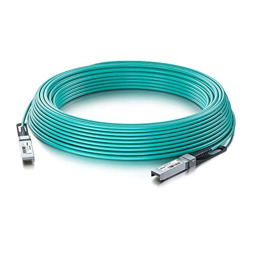 Image of 10Gtek 10G SFP+ AOC Cable 10-Meter(33ft), 10GBASE Active Optical OM3 MMF Fiber Cable for Cisco, Ubiquiti UniFi, Netgear, Mikrotik, D-Link, TP-Link, Zyxel, Supermicro, Open Switch