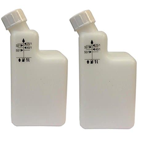 Image of RC (2 Bottles) 1Ltr 2-Stroke Mixing Bottle Pre Mix 40/1 25/1 32/1 50/1 Strimmer Chainsaw