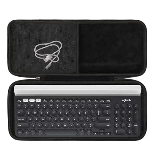 Image of Aproca Hard Case Compatible with Logitech K780 Multi-Device Wireless Keyboard, Portable Storage Bag for Accessories (Case Only)