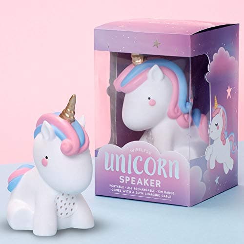 Image of Fizz Creations Unicorn Wireless Speaker Blue Tooth, 10cm x 13cm